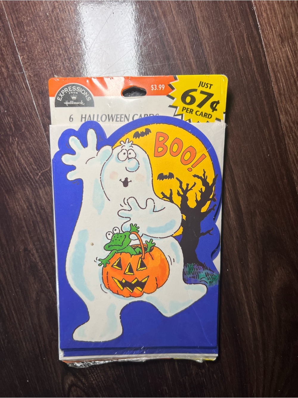 Vintage 1980’s Hallmark “Boo” Ghost Halloween 6 Cards